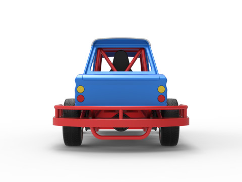 Stock car vintage da Nova Zel&acirc;ndia, escala 1 a 25 Modelo de Impressão 3D