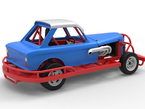 Stock car vintage da Nova Zel&acirc;ndia, escala 1 a 25 Modelo de Impressão 3D