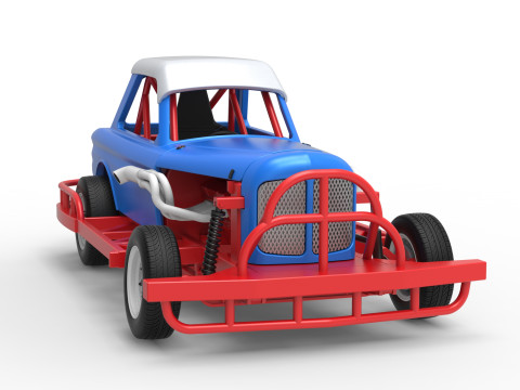 Stock car vintage da Nova Zel&acirc;ndia, escala 1 a 25 Modelo de Impressão 3D