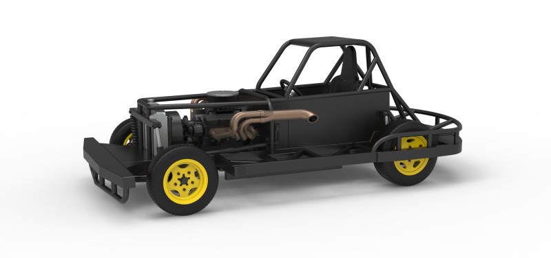 Escala básica de stock car vintage da Nova Zelândia de 1 a 25 Modelo de Impressão 3D .c4d .max .obj .3ds .fbx .stl .blend