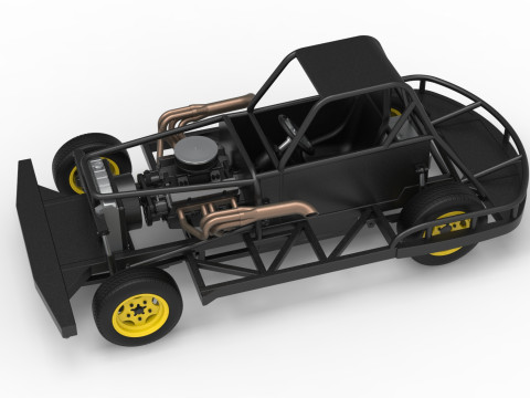 Escala b&aacute;sica de stock car vintage da Nova Zel&acirc;ndia de 1 a 25 Modelo de Impressão 3D