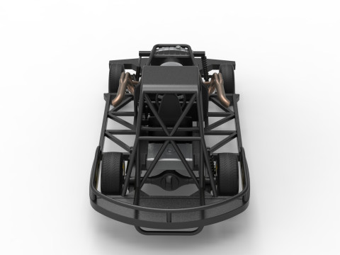 Escala b&aacute;sica de stock car vintage da Nova Zel&acirc;ndia de 1 a 25 Modelo de Impressão 3D