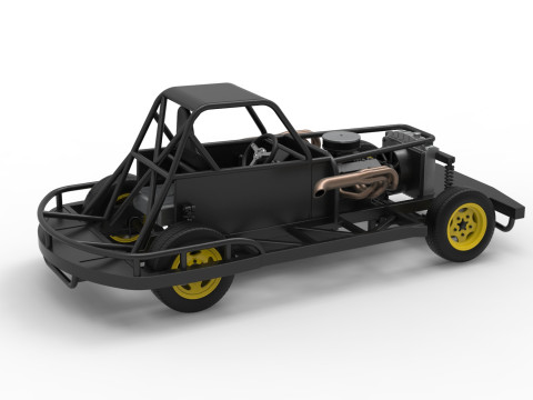 Escala b&aacute;sica de stock car vintage da Nova Zel&acirc;ndia de 1 a 25 Modelo de Impressão 3D