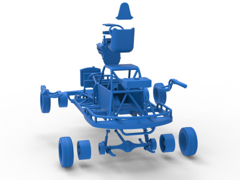 Escala b&aacute;sica de stock car vintage da Nova Zel&acirc;ndia de 1 a 25 Modelo de Impressão 3D