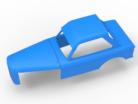 Shell of New Zealand Vintage Stock car Escala 1 a 25 Modelo de Impressão 3D