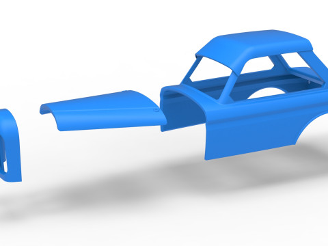 Shell of New Zealand Vintage Stock car Escala 1 a 25 Modelo de Impressão 3D