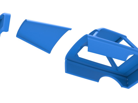 Shell of New Zealand Vintage Stock car Escala 1 a 25 Modelo de Impressão 3D