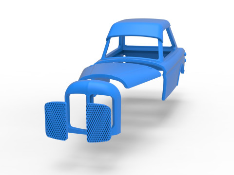 Shell of New Zealand Vintage Stock car Escala 1 a 25 Modelo de Impressão 3D