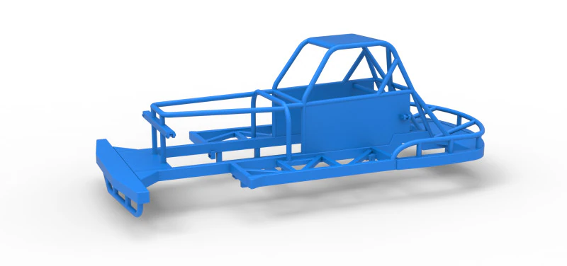 Frame van Nieuw-Zeelandse vintage stockcar schaal 1 tot 25 3D printmodel .c4d .max .obj .3ds .fbx .stl .blend 