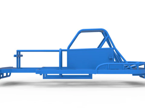 Frame van Nieuw-Zeelandse vintage stockcar schaal 1 tot 25 3D printmodel