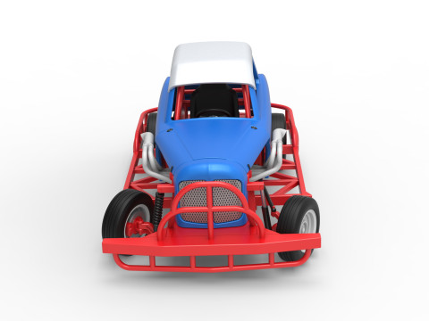 New Zealand Vintage Stock Car beim Drehen im Ma&szlig;stab 1 bis 25 3D Druckmodell