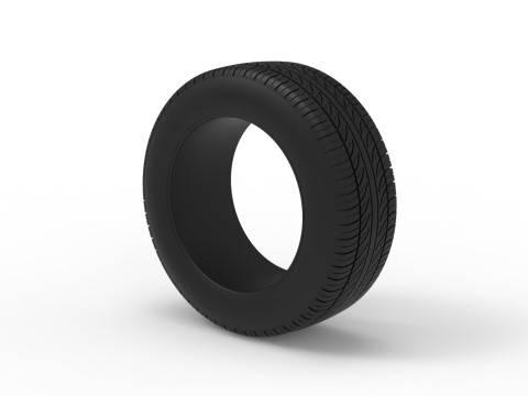 Pneumatico da gara 8 Scala da 1 a 25 Modello di stampa 3D