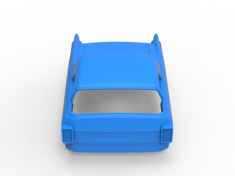 Shell of Vintage front engine dragster Version 6 Scale 1 to 25 3D Print Model