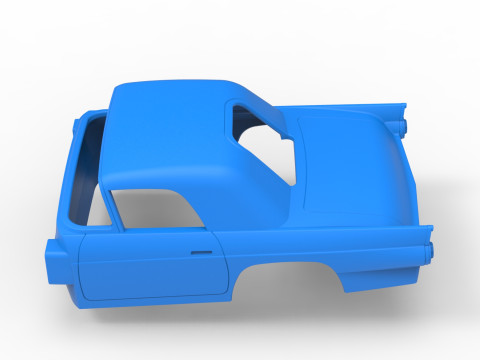 Shell of Vintage front engine dragster Version 6 Scale 1 to 25 3D Print Model