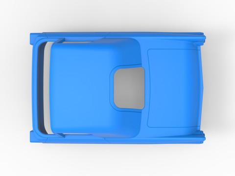 Shell of Vintage front engine dragster Version 6 Scale 1 to 25 3D Print Model