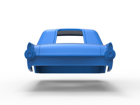 Shell of Vintage front engine dragster Version 6 Scale 1 to 25 3D Print Model