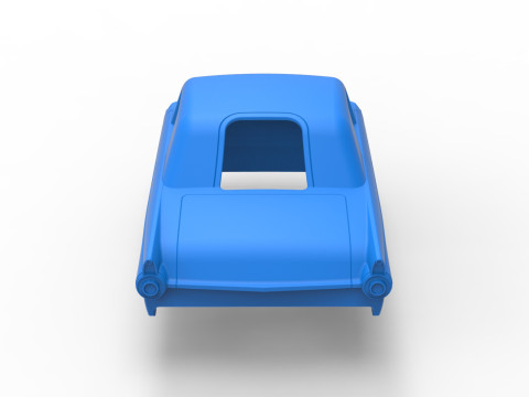 Shell of Vintage front engine dragster Version 6 Scale 1 to 25 3D Print Model