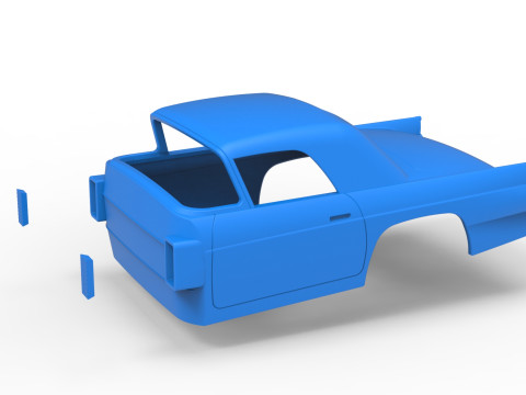 Shell of Vintage front engine dragster Version 6 Scale 1 to 25 3D Print Model