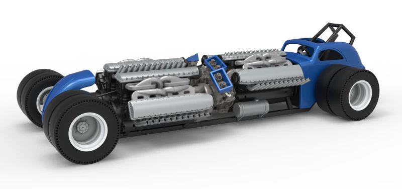 विंटेज एडब्ल्यूडी ड्रैगस्टर स्केल 1 से 25 3D प्रिंट मॉडल .c4d .max .obj .3ds .fbx .stl .blend 