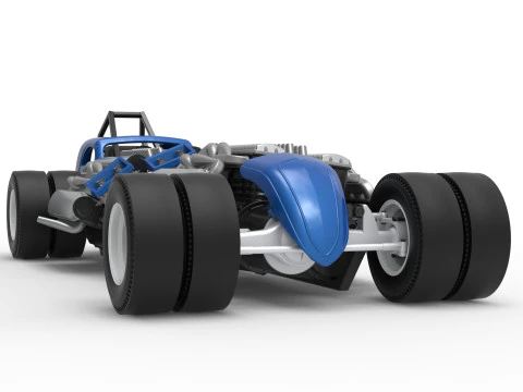 विंटेज एडब्ल्यूडी ड्रैगस्टर स्केल 1 से 25 3D प्रिंट मॉडल