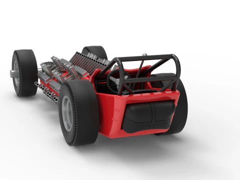 विंटेज एडब्ल्यूडी ड्रैगस्टर संस्करण 2 स्केल 1 से 25 3D प्रिंट मॉडल