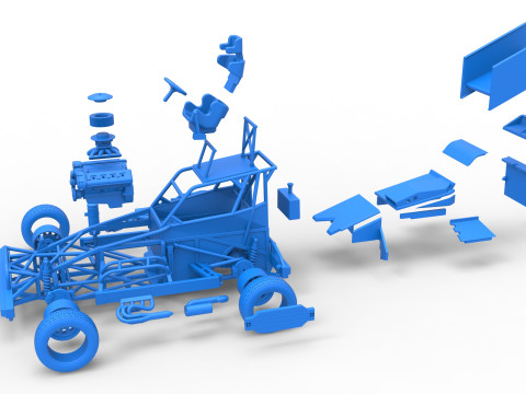 Mobil Superstock Selandia Baru Versi 4 Skala 1 hingga 25 Model Cetak 3D