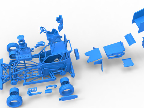 Mobil Superstock Selandia Baru Versi 4 Skala 1 hingga 25 Model Cetak 3D