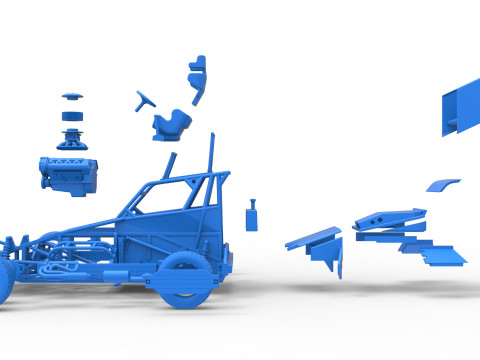 Mobil Superstock Selandia Baru Versi 4 Skala 1 hingga 25 Model Cetak 3D