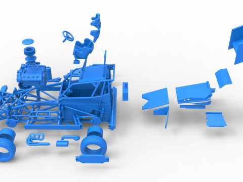 Mobil Superstock Selandia Baru Versi 4 Skala 1 hingga 25 Model Cetak 3D