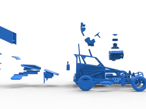 Mobil Superstock Selandia Baru Versi 4 Skala 1 hingga 25 Model Cetak 3D