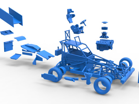 Mobil Superstock Selandia Baru Versi 4 Skala 1 hingga 25 Model Cetak 3D