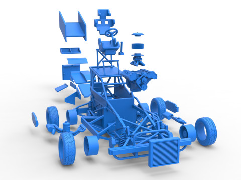 Mobil Superstock Selandia Baru Versi 4 Skala 1 hingga 25 Model Cetak 3D