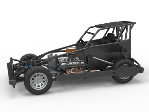 뉴질랜드 Superstock 자동차 베이스 버전 4 스케일 1 ~ 25 3D 프린트 모델