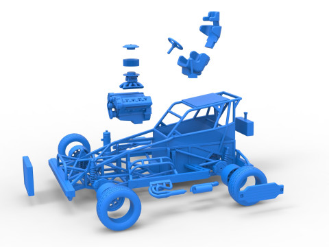 新西兰 Superstock 汽车基础版本 4 比例 1 至 25 3D 打印模型