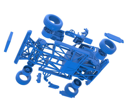 新西兰 Superstock 汽车基础版本 4 比例 1 至 25 3D 打印模型