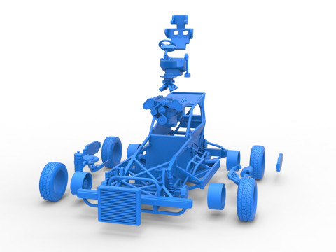 新西兰 Superstock 汽车基础版本 4 比例 1 至 25 3D 打印模型