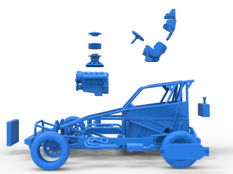 新西兰 Superstock 汽车基础版本 4 比例 1 至 25 3D 打印模型