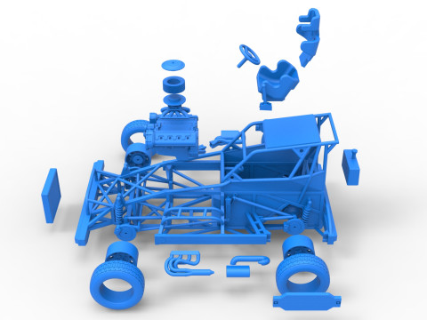 新西兰 Superstock 汽车基础版本 4 比例 1 至 25 3D 打印模型