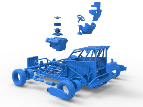 新西兰 Superstock 汽车基础版本 4 比例 1 至 25 3D 打印模型