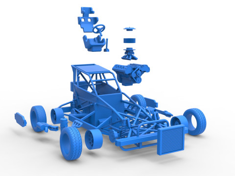 新西兰 Superstock 汽车基础版本 4 比例 1 至 25 3D 打印模型