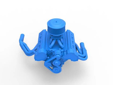 Motor do carro Superstock da Nova Zel&acirc;ndia Escala 1 a 25 Modelo de Impressão 3D