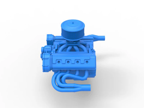 Motor do carro Superstock da Nova Zel&acirc;ndia Escala 1 a 25 Modelo de Impressão 3D