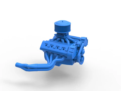 Motor do carro Superstock da Nova Zel&acirc;ndia Escala 1 a 25 Modelo de Impressão 3D