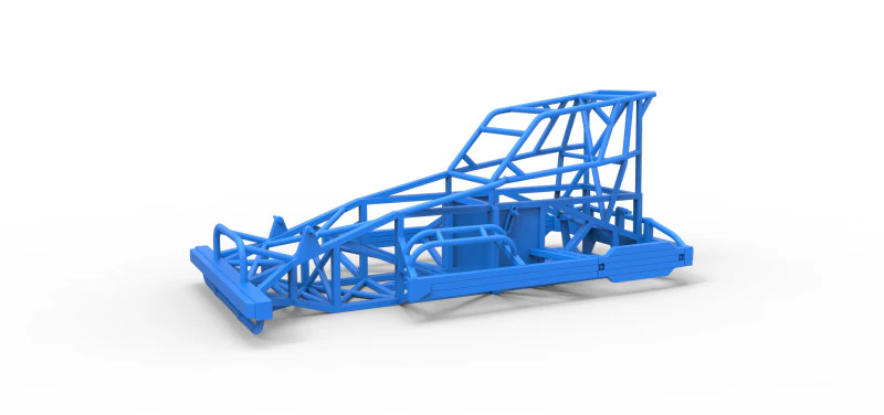 Yeni Zelanda Superstock arabasının &ccedil;er&ccedil;evesi Versiyon 4 &Ouml;l&ccedil;ek 1'den 25'e 3D Baskı Modeli .c4d .max .obj .3ds .fbx .stl .blend 