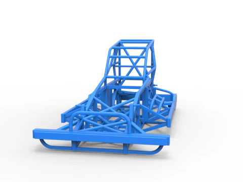 Yeni Zelanda Superstock arabasının &ccedil;er&ccedil;evesi Versiyon 4 &Ouml;l&ccedil;ek 1'den 25'e 3D Baskı Modeli