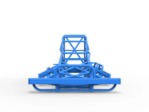 Yeni Zelanda Superstock arabasının &ccedil;er&ccedil;evesi Versiyon 4 &Ouml;l&ccedil;ek 1'den 25'e 3D Baskı Modeli