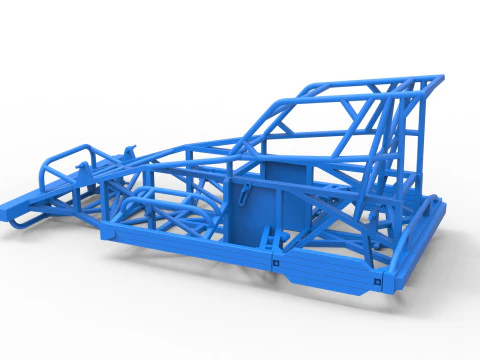 Yeni Zelanda Superstock arabasının &ccedil;er&ccedil;evesi Versiyon 4 &Ouml;l&ccedil;ek 1'den 25'e 3D Baskı Modeli