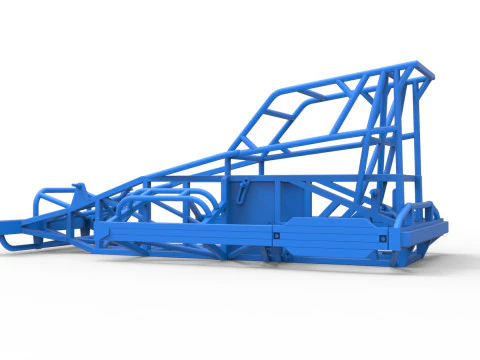 Yeni Zelanda Superstock arabasının &ccedil;er&ccedil;evesi Versiyon 4 &Ouml;l&ccedil;ek 1'den 25'e 3D Baskı Modeli