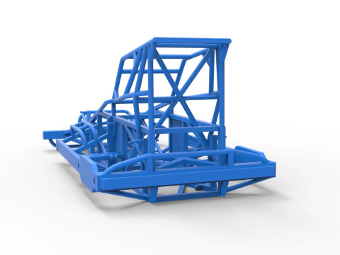 Yeni Zelanda Superstock arabasının &ccedil;er&ccedil;evesi Versiyon 4 &Ouml;l&ccedil;ek 1'den 25'e 3D Baskı Modeli
