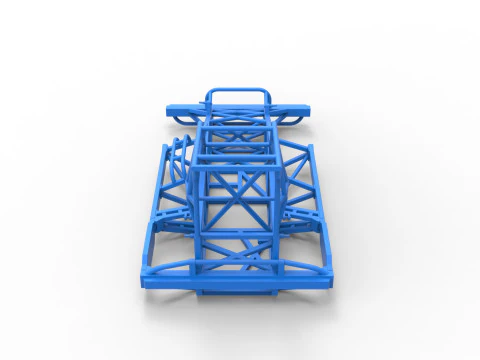 Yeni Zelanda Superstock arabasının &ccedil;er&ccedil;evesi Versiyon 4 &Ouml;l&ccedil;ek 1'den 25'e 3D Baskı Modeli
